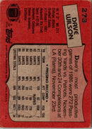 1987 Topps Dave Wilson