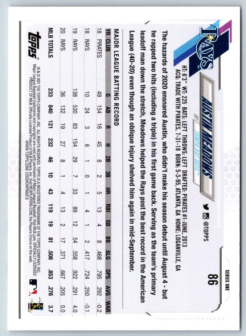 2021 Topps Austin Meadows