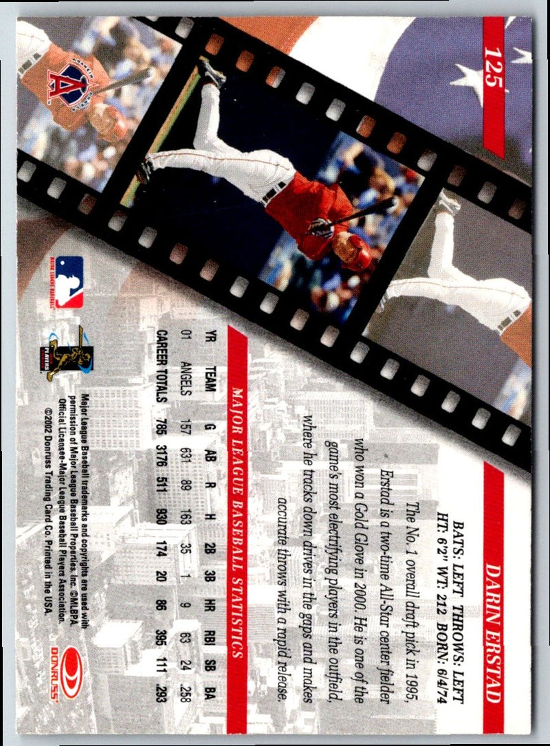 2002 Donruss Studio Darin Erstad