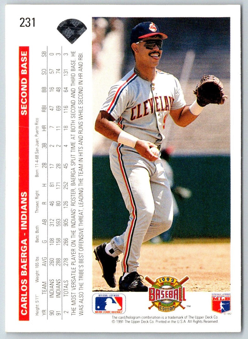 1992 Upper Deck Carlos Baerga