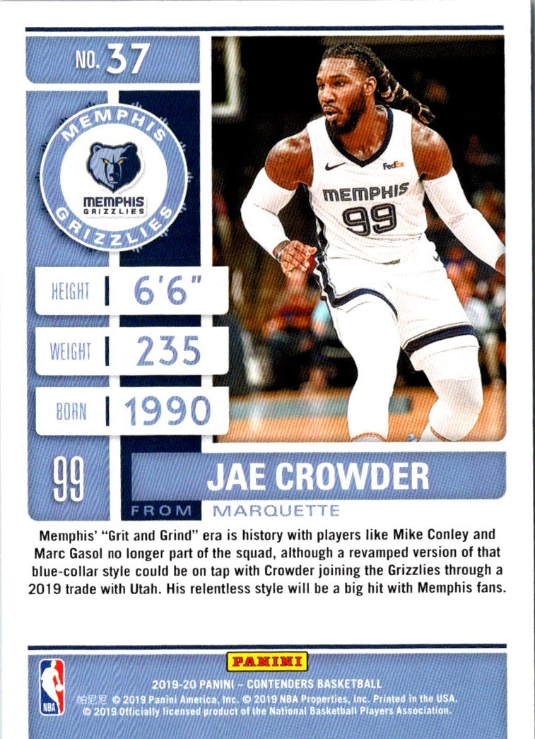 2019 Panini Contenders Jae Crowder