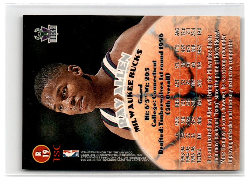 1996 Topps Super Teams Milwaukee Bucks
