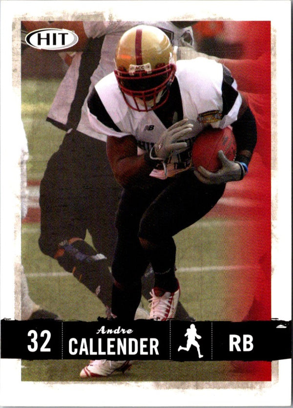 2008 SAGE HIT Andre Callender #32