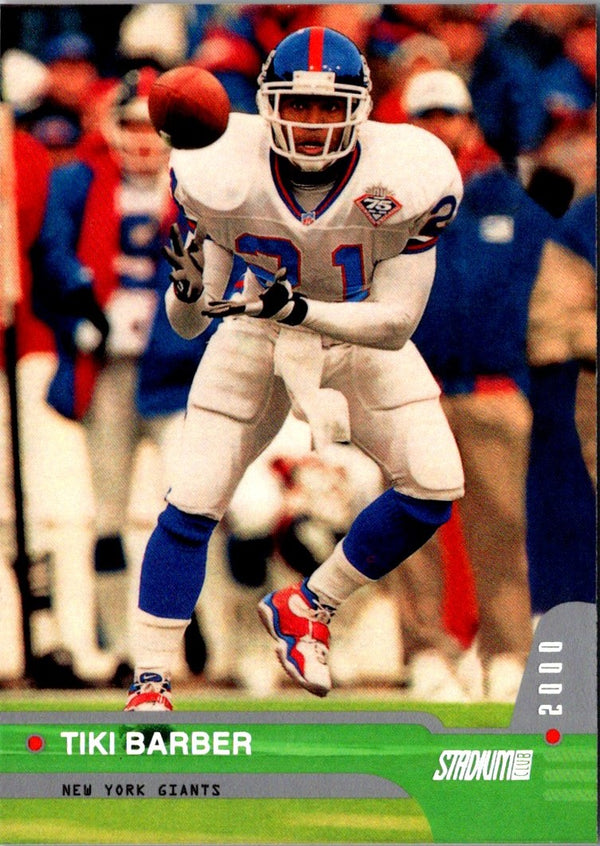 2000 Stadium Club Tiki Barber #118