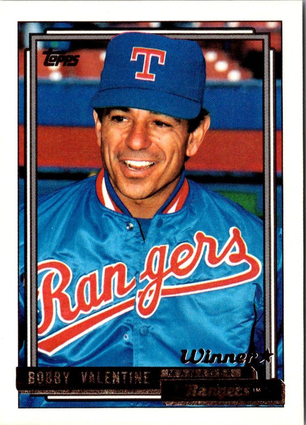 1992 Topps Bobby Valentine #789