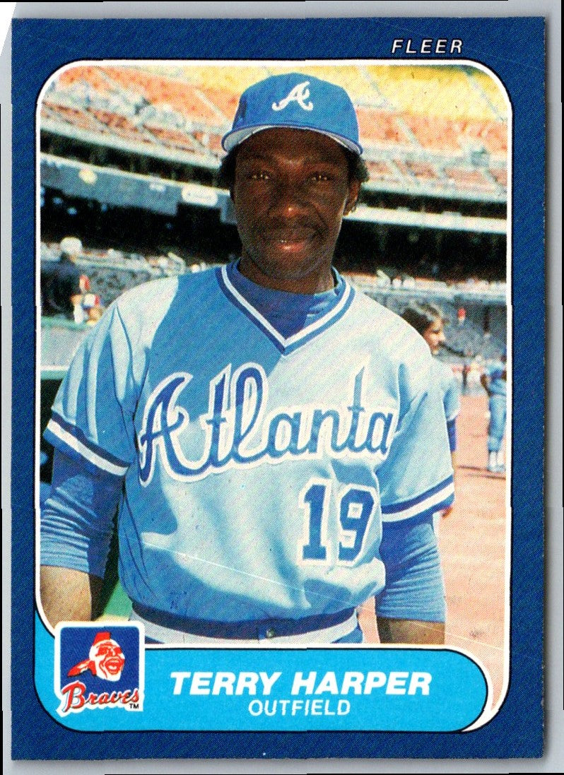 1986 Fleer Terry Harper