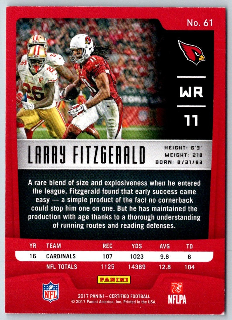 2017 Panini Prizm Larry Fitzgerald