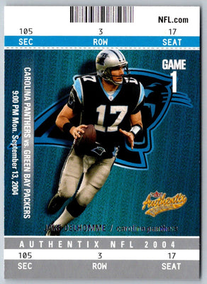 2004 Fleer Authentix Jake Delhomme #12