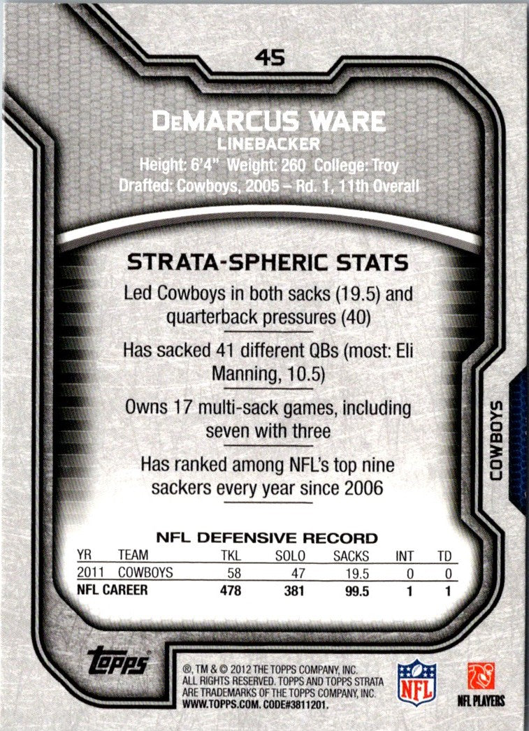 2012 Topps Strata DeMarcus Ware