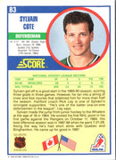 1990 Score Sylvain Cote