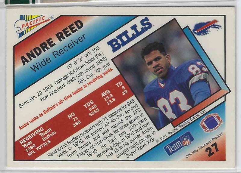 1991 Pacific Andre Reed