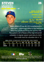 2016 Stadium Club Steven Matz #26