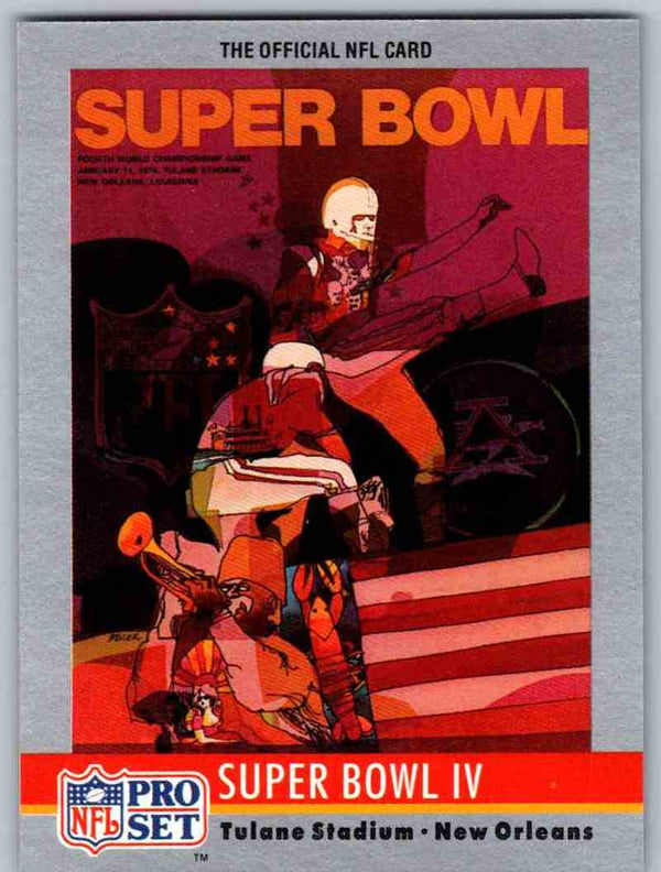 1990 Pro Set Super Bowl Collectibles Super Bowl IV #4
