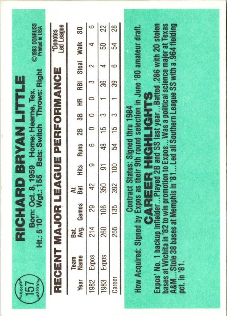 1984 Donruss Bryan Little