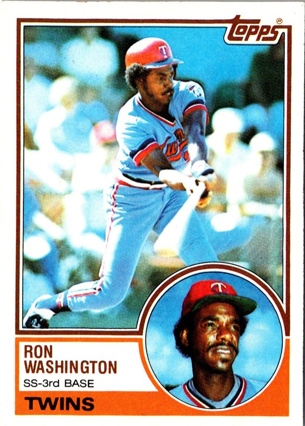 1983 Topps Ron Washington #458 Rookie