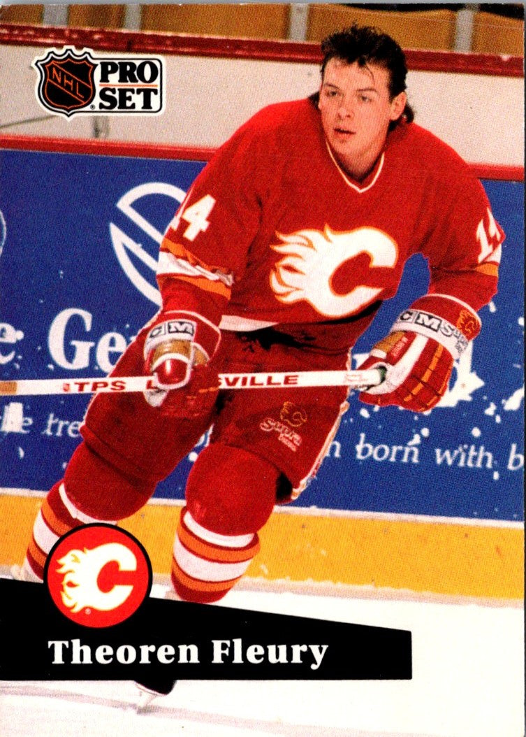 1991 Pro Set NHL Sponsor Awards Theoren Fleury