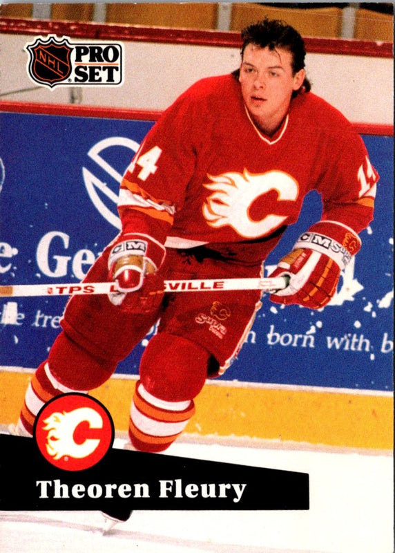 1991 Pro Set NHL Sponsor Awards Theoren Fleury #AC 20