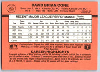 1990 Donruss David Cone #265