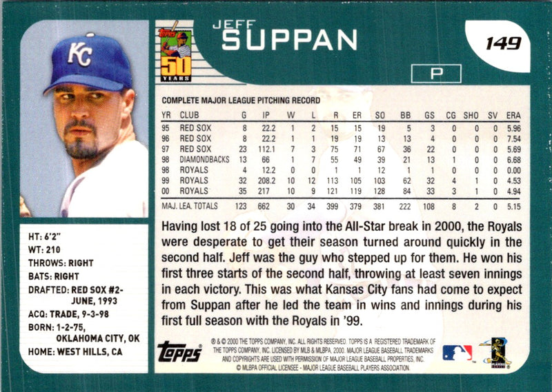 2001 Topps Jeff Suppan