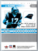 2004 Fleer Authentix Jake Delhomme