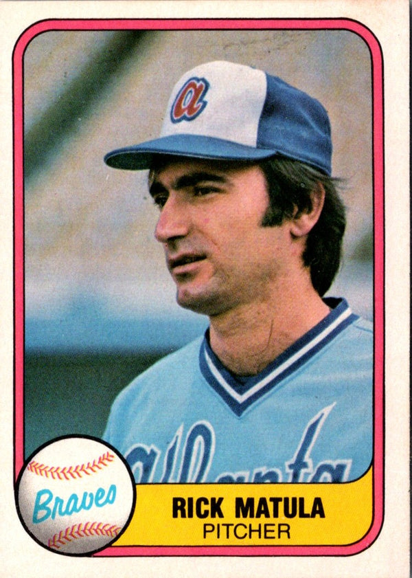 1981 Fleer Rick Matula #263