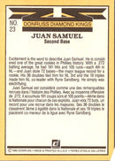 1985 Donruss Juan Samuel