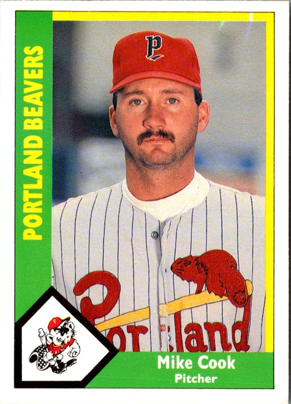 1990 CMC Portland Beavers Mike Cook #4