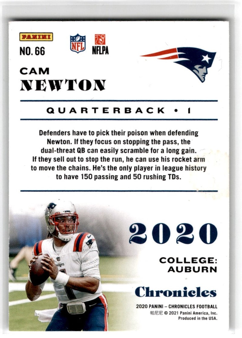 2020 Panini Chronicles Cam Newton