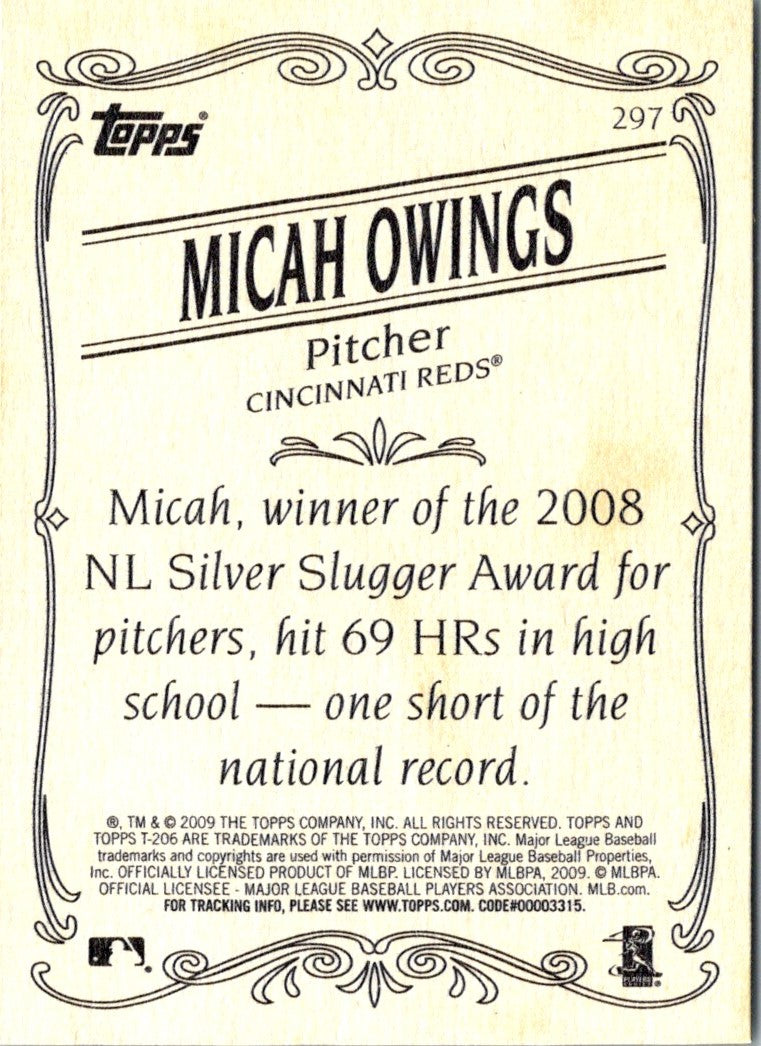 2009 Topps 206 Micah Owings