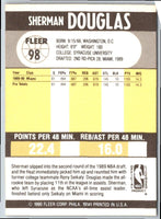 1990 Fleer Sherman Douglas #98 Rookie