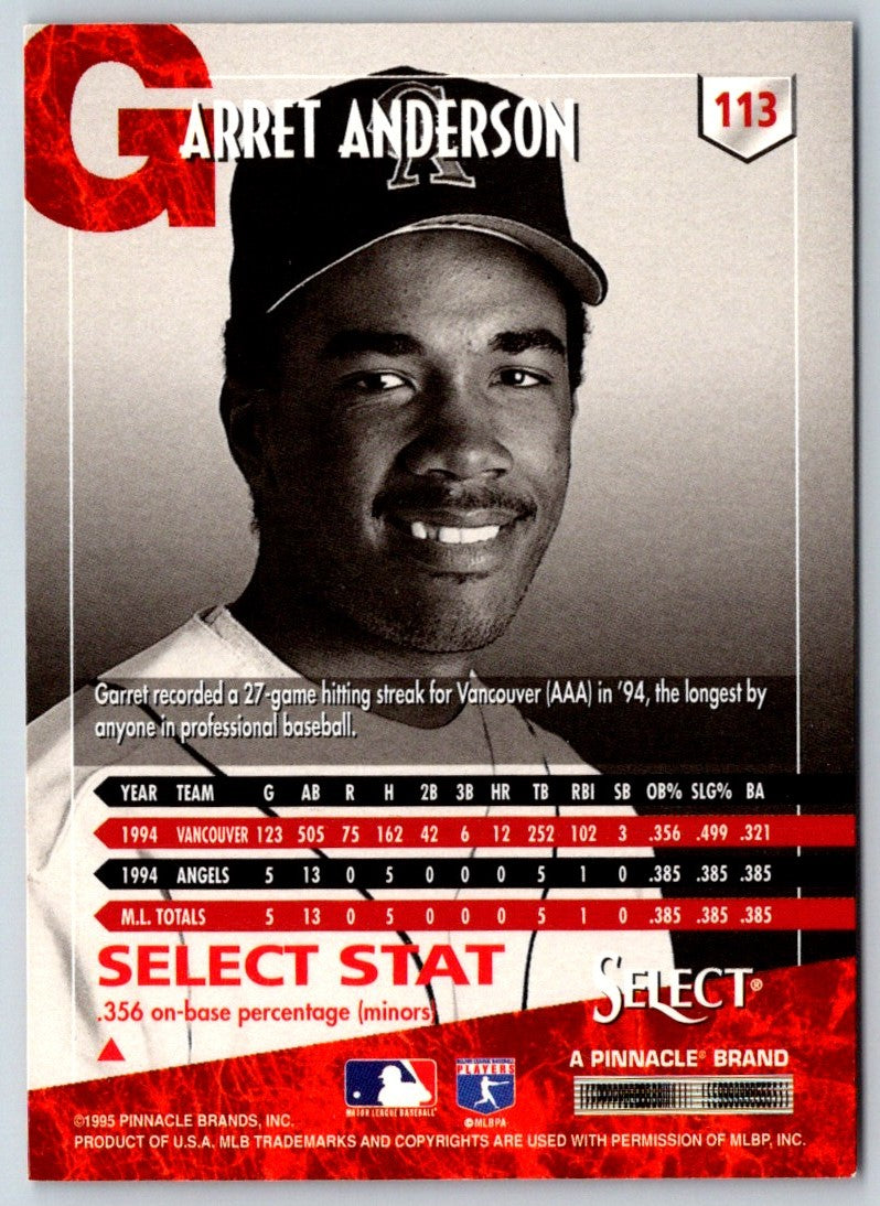 1995 Select Garret Anderson