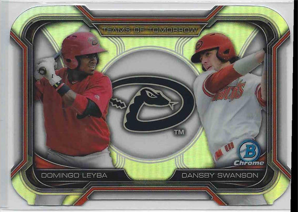 2015 Bowman Chrome Domingo Leyba  #TDC-2