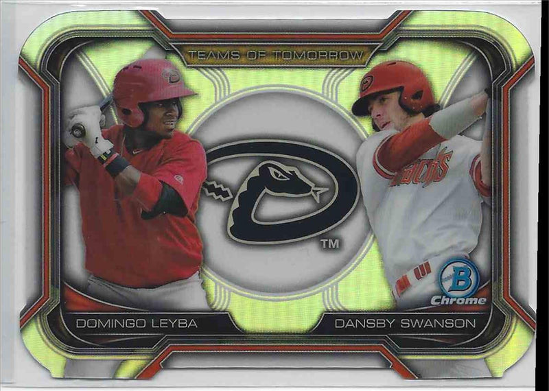 2015 Bowman Chrome Domingo Leyba