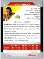 2004 Bowman Kenyon Martin #18