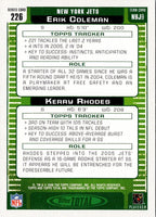 2006 Topps Total Kerry Rhodes/Erik Coleman #226