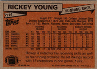1981 Topps Rickey Young #114 NM-MT