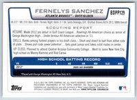 2012 Bowman Fernelys Sanchez #BDPP129