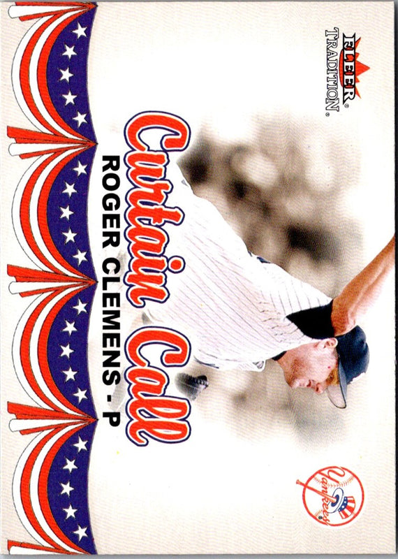2002 Fleer Tradition Update Roger Clemens #U382