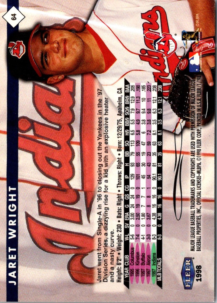 1998 Fleer Tradition Jaret Wright