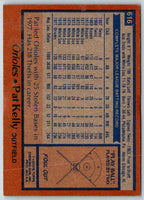 1978 Topps Pat Kelly #616