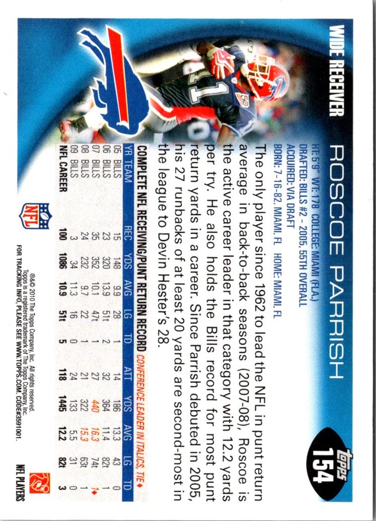 2010 Topps Roscoe Parrish