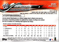 2018 Topps Update Jeremy Hellickson #US92