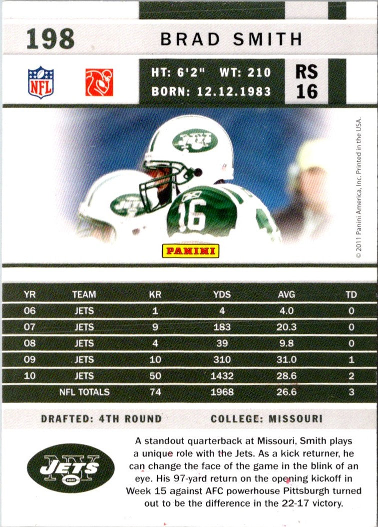 2011 Score Scorecard Brad Smith