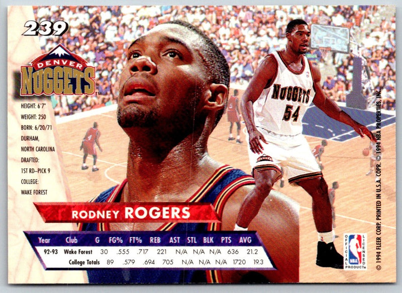 1993 Ultra Rodney Rogers