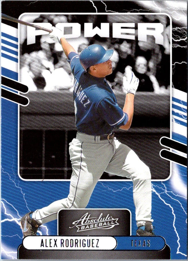 2020 Panini Absolute 500 HR Club Bats Alex Rodriguez #500-AR