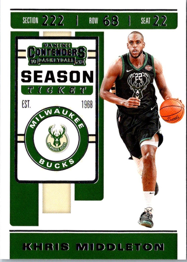 2019 Panini Contenders Khris Middleton #61