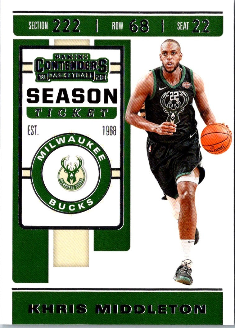 2019 Panini Contenders Khris Middleton