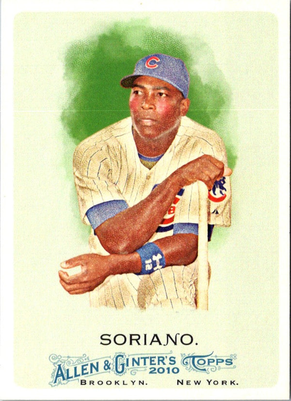 2010 Topps Allen & Ginter Alfonso Soriano #249