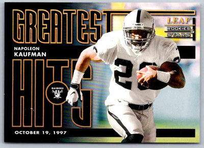 1998 Leaf Rookies And Stars Napoleon Kaufman #5 OF 20