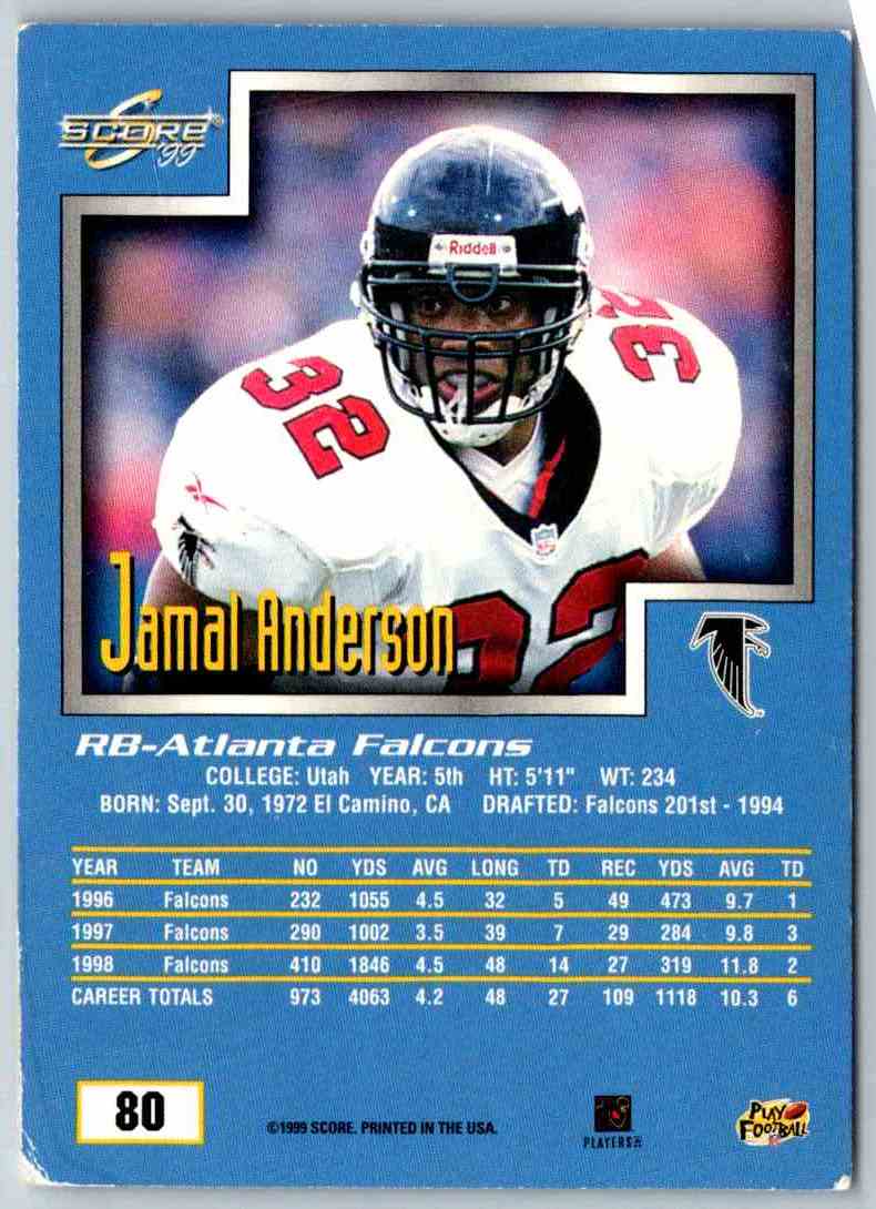 1999 Score Jamal Anderson